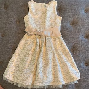 Girls size 10 gold dress